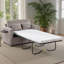 Canapé-lit simple 47 po - Causeuse convertible avec ports USB et table pliable-2102832036