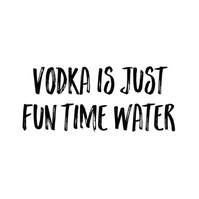 Vodka - Art textuel sur toile tendue