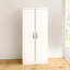 Arkadij 2 Door High Gloss Manufactured Wood Wardrobe With Internal Shelf and Hanging Rail-1568472798