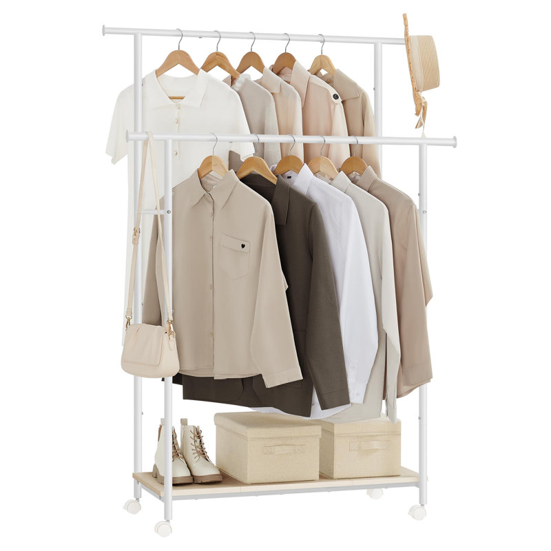 Portemanteaux 38,8 po, Blanc / Blanc