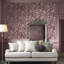 Laura Ashley Summerhill Pale Blackberry Removable Wallpaper