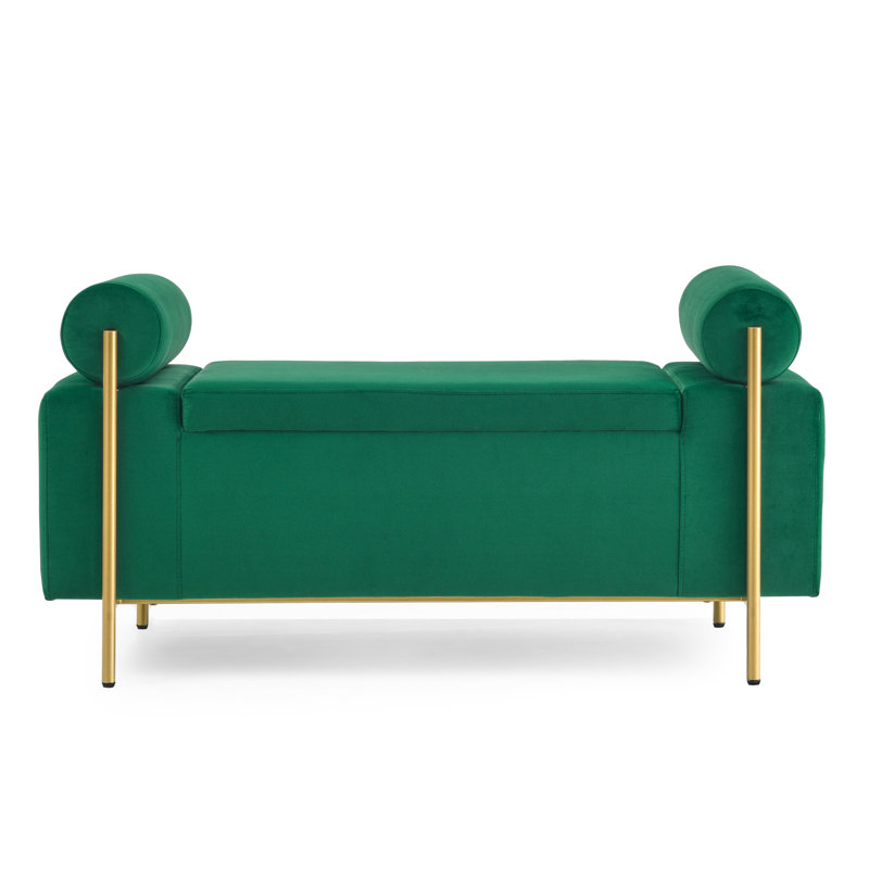 Elegant Storage Bench, Green