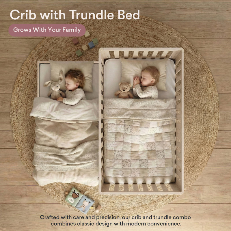 Lulla & Lulli Crib, Blond Wood 