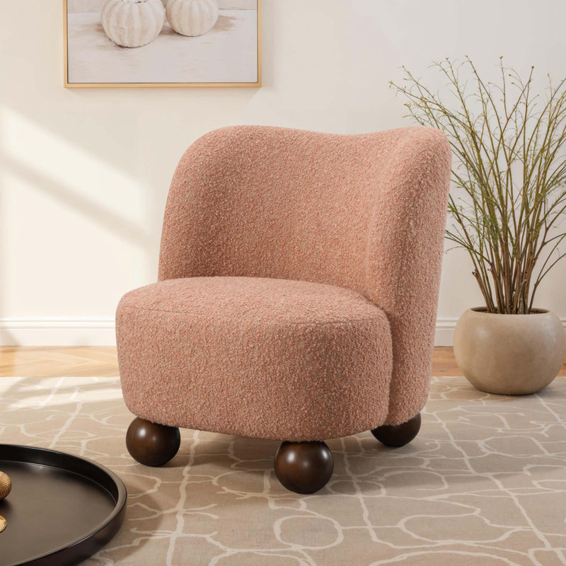 Chaise d'appoint, Rose, Brun