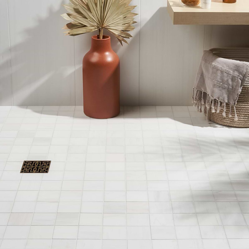 Bianco Dolomite 12x12 Honed Marble Mosaic Tile