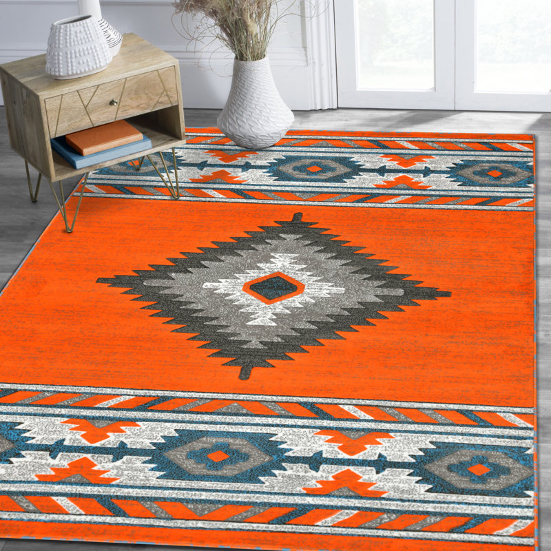 Moroccan Indoor Rug, Rectangle 7'9.7" x 10'2"