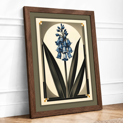 Blue Blossom Study Botanical - Framed Print