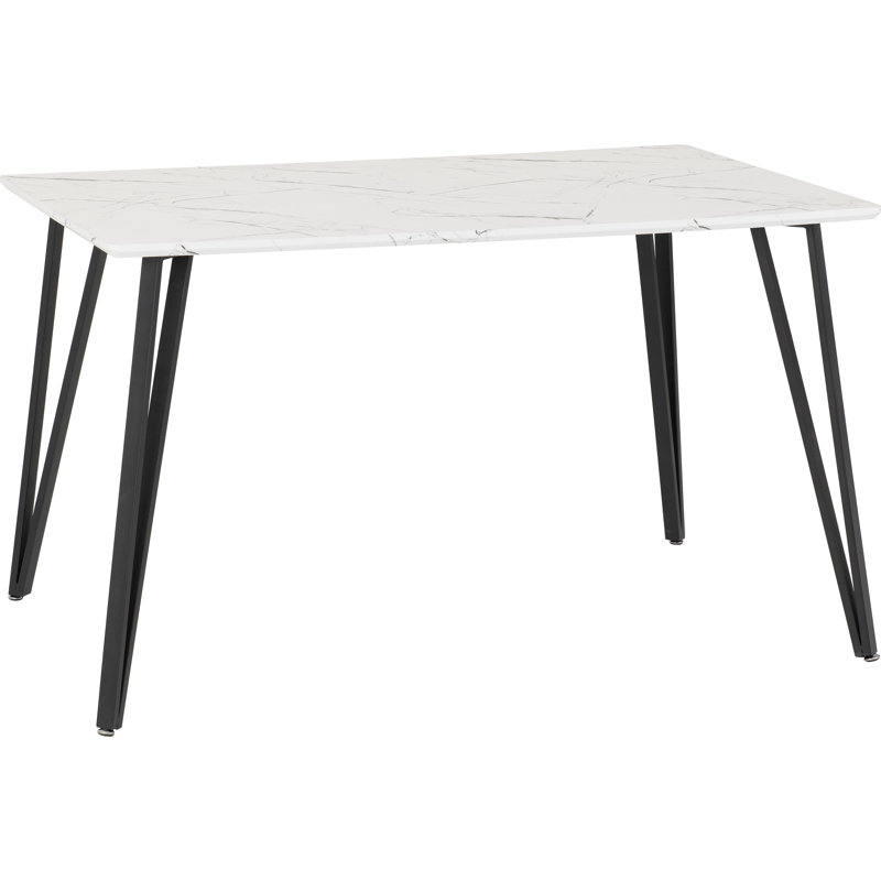 Rectangular 130Cm L x 80Cm W Dining Table, White