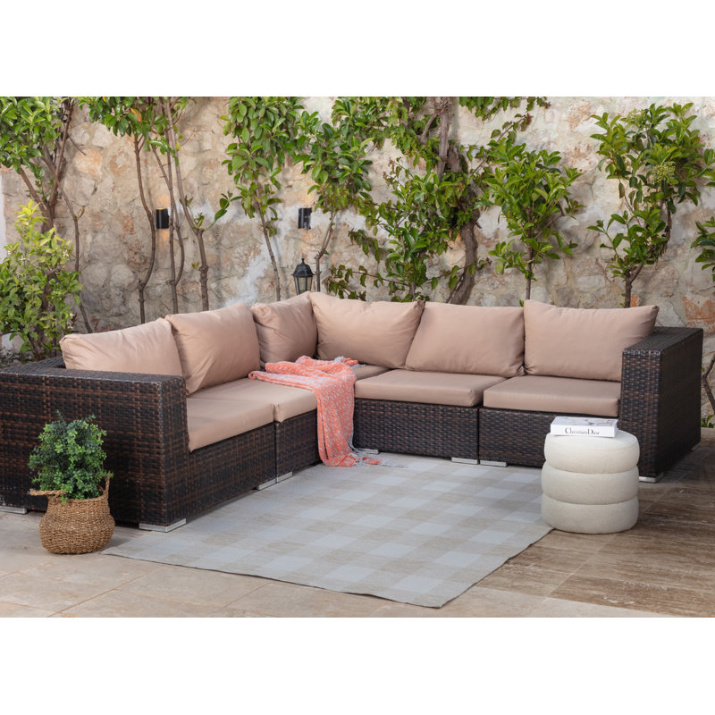 Barbados Checkered Indoor/Outdoor Rug, Rectangle 160 x 213cm