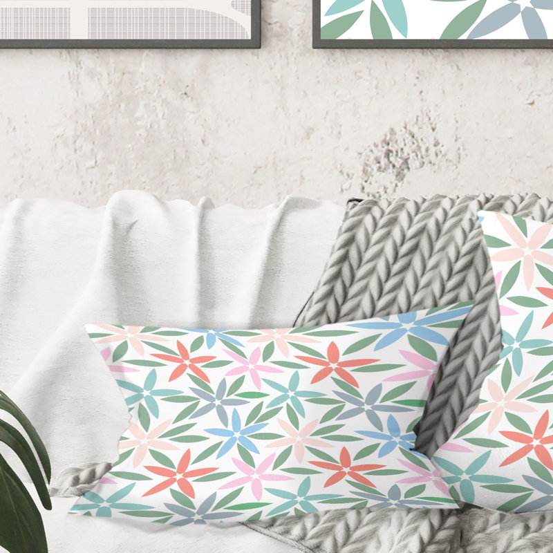 Coussin décoratif rétro à motif floral rétro III