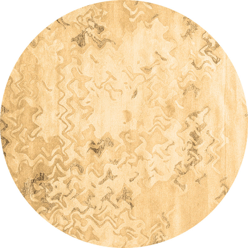 Leemichael Washable Abstract Indoor Rug, Round 3'