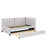 A Upholstered Daybed That Comes With A Built-In Twin-Sized Pull-Out Sofa Bed Frame-2141945198