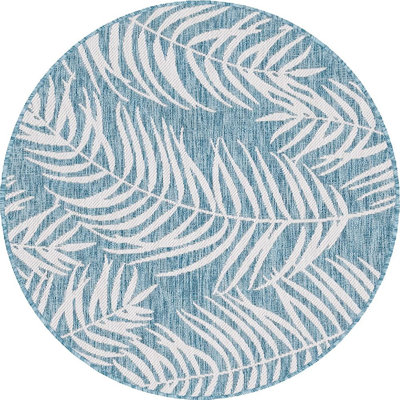 Outdoor Kona Area Rug Light Blue Color