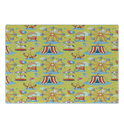 East Urban Home Glass Circus Cutting Board