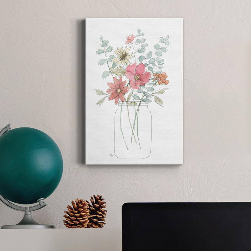 Whimsical Wildflowers II - reproduction d'art, H 12 po x l 8 po x P 1 po
