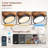 LED Indoor/Outdoor Flush Mount Matte Ceiling Fan With Wood Blades, 6-Speed DC Remote Control-935088651