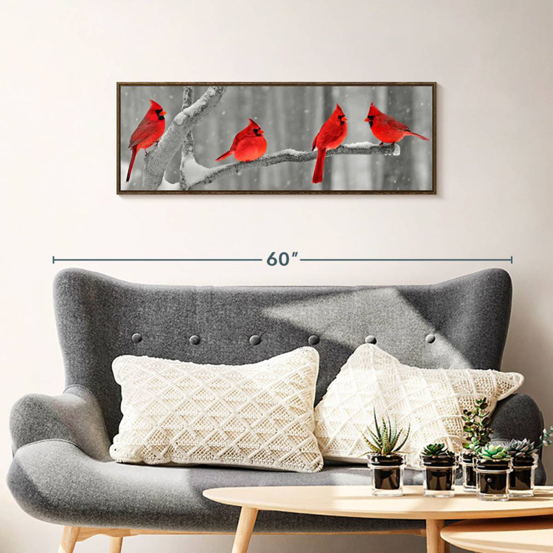 Cardinal, Cadre flottant noyer, 37 po x 13 po