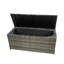 Caisse extérieure 113 gallons de 113 gallons - Espace de rangement spacieux pour patio, terrasse. Doublure amovible, rouille. Bac à eau portatif et utile: gallon. Pour la terrasse, au bord de la piscine. Cadre. Gris.