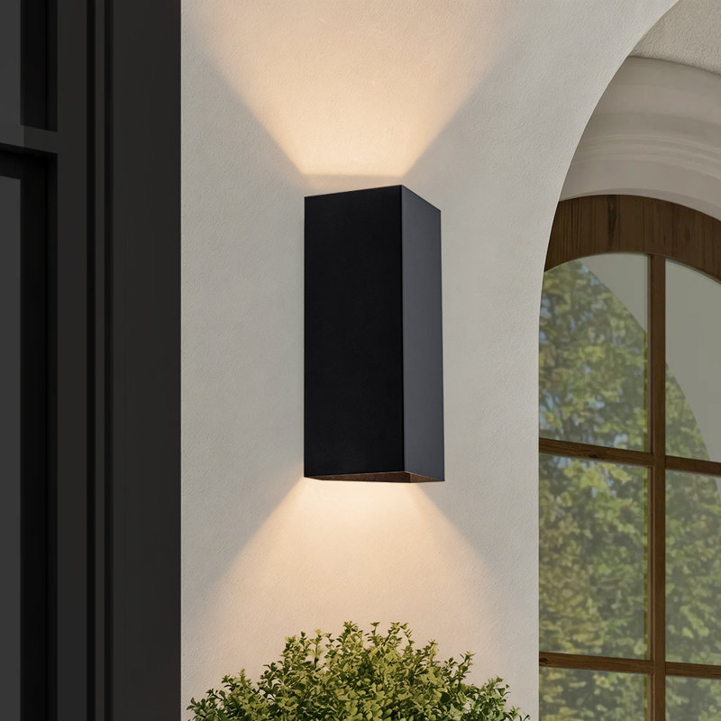 Irregular Polyhedron Dimmable LED Outdoor Wall Sconce Waterproof IP54