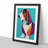 Basset Hound Abstract - Single Picture Frame Print-1849589924-1849589925