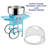 Cotton Candy Machine – Flufftastic 1000W Floss Maker with Cart, 13-Inch Wheels, Dome Shield, and Stainless-Steel Pan by Great Northern Popcorn (Blue)
