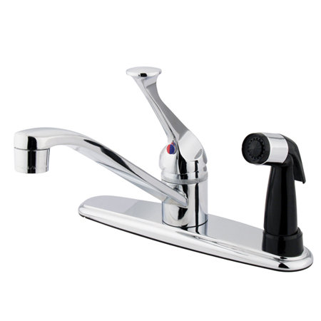 Hot & Cold Water Dispenser with Side Spray, Polished Chrome