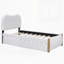 Lit plateforme tapissier avec pieds de soutien en bois et lit gigogne-619100719