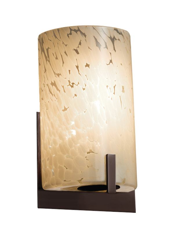 Casson LED Armed Sconce, Dark Bronze, Mercury Glass