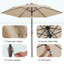 Parasol de marché inclinable 90 'Amaral-213007565