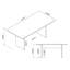 NoMad 68'' Modern Dining Table in Charcoal-739777353