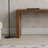 64" Retro Solid Wood Console Table - Narrow Sofa Table Behind Couch (Entryway Hallway Table with Waterproof Top)