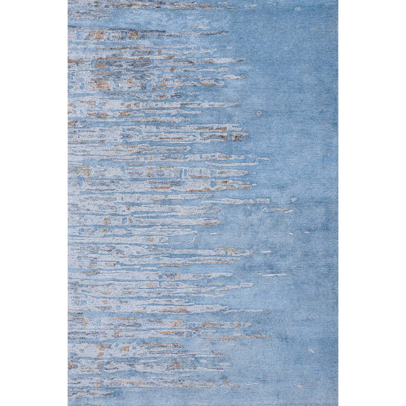 Area Rug in Blue, Rectangle 3' x 6'