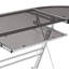 Wendell L-Shaped Glass Top Metal Base Computer Desk-21134348