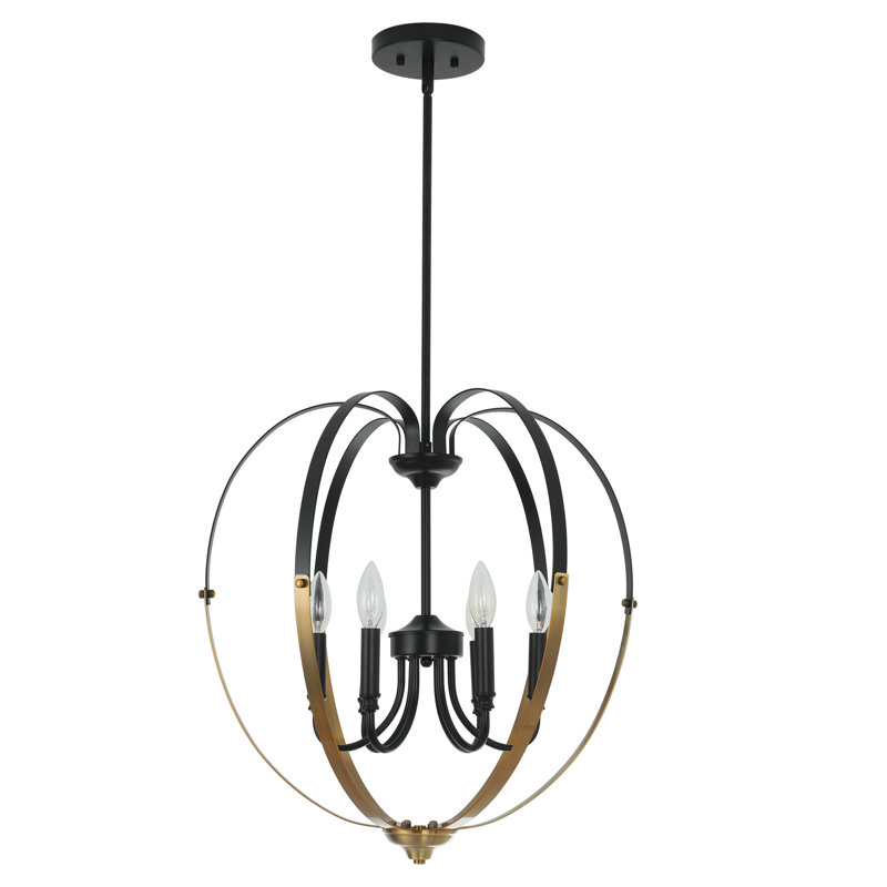 Lustre géométrique à 6 lumières