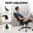 Eliyahna Heavy Duty Design High Back Ergonomic Executive Office Chair with Flip-up Armrests-106361609