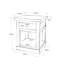 Schaefer 45cm W Plywood / Laminate Board Bedside Table