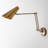 1-Light Bedside Wall Lamps Brushed Brass Wall Sconce Modern Wall Sconces