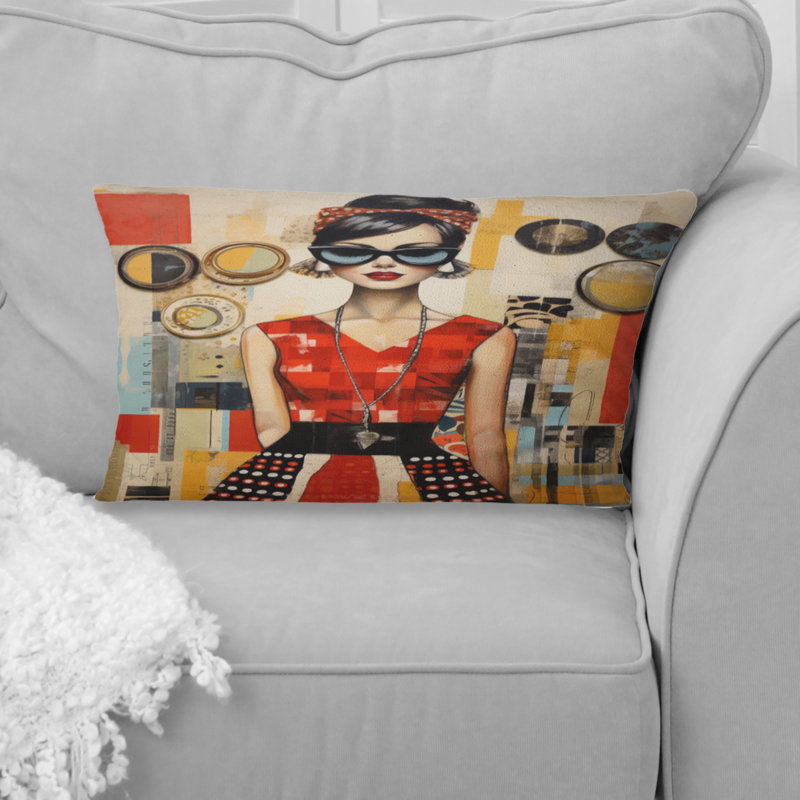Coussin décoratif Mid Century