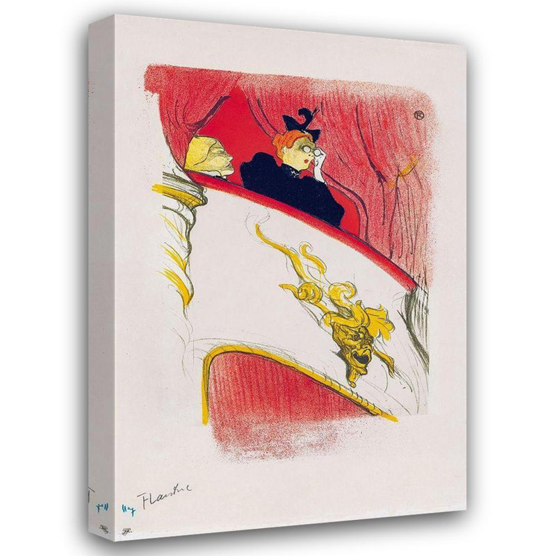 «Lark Manor ™», art de la toile tendue par Henri de Lautrec à Toulouse, La Loge au mascaron dore, H 48 po x l 33 po