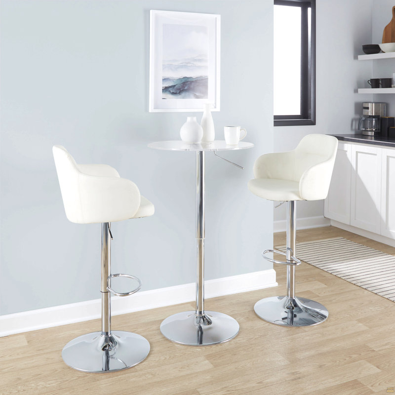 Table de bar contemporaine transparente Clear