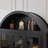 75" Tall Arched Storage Display Cabinet-1887287335