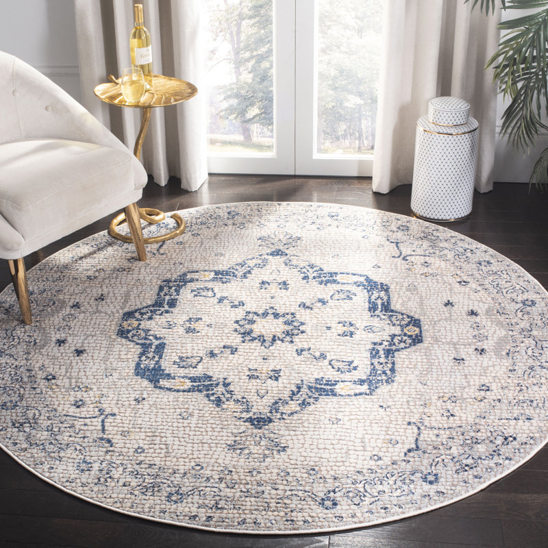 Marseille Performance Oriental Rug, Round 6'7"