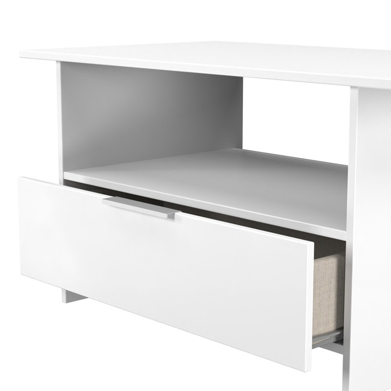 Tajiana Coffee Table with Storage, White