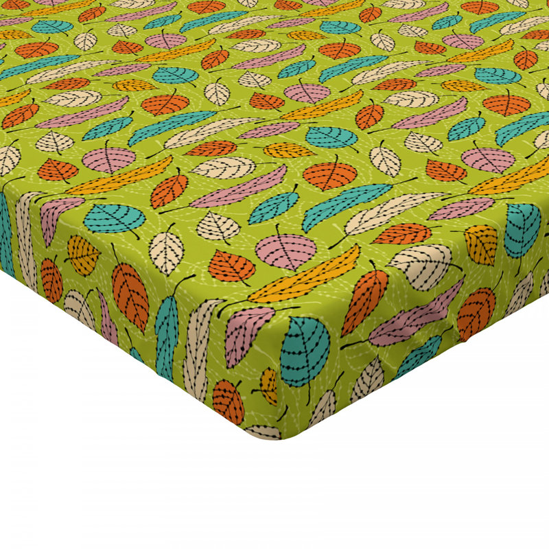 Microfiber Floral Fitted Sheet, Full Fitted Sheet