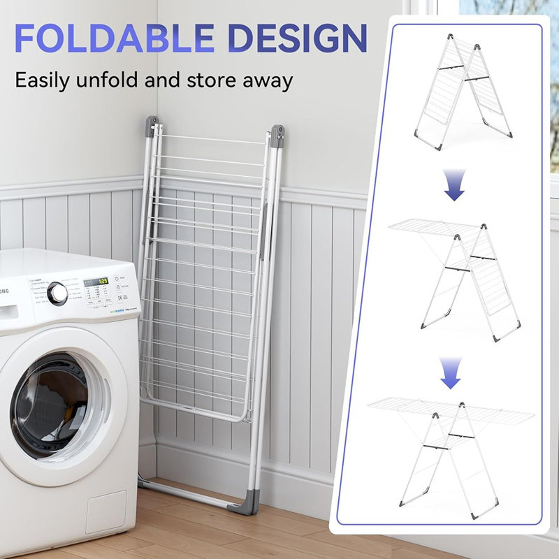 Séchoir à linge surdimensionné pliable