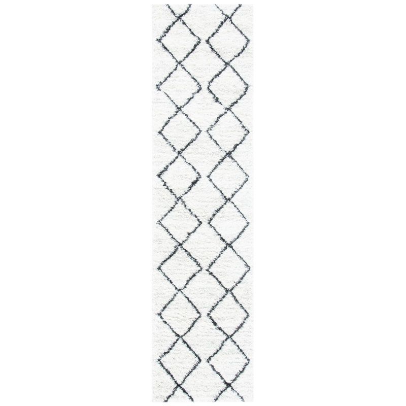 Tapis à poils longs Poynter, Tapis de couloir 2 pi 2 po x 9 pi