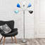 Lampe sur pied à col-de-cygne réglable à 5 têtes et à lumières multiples de 67 po Simple Designs-1116945836-1116945832