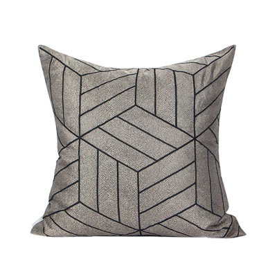 Knutsford Geometric Square Throw Pillow Cover