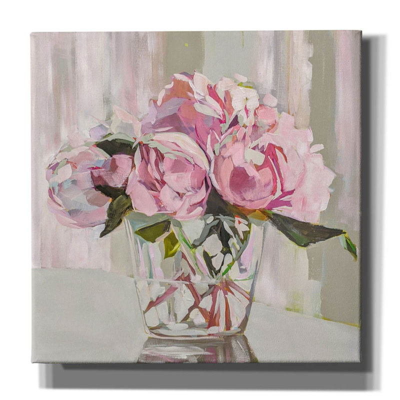 "Pivoines" par Jenny Westenhofer, H 12 po x l 12 po x P 0,75 po
