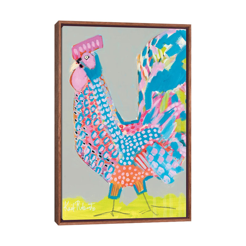 Ralph the Rooster par Kait Roberts - reproduction d'art, Aucun mat, H 26 po x l 18 po x P 1,5 po